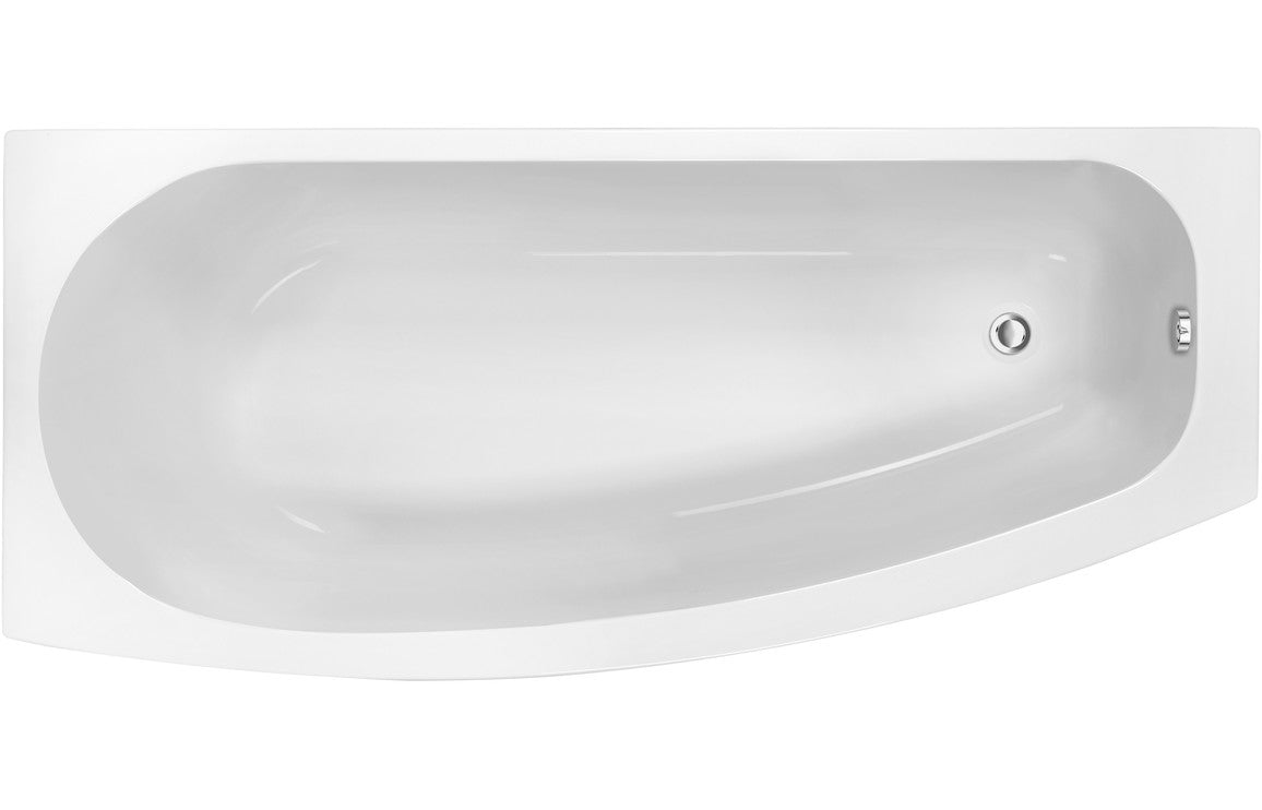 Kismet Bath End Panel White Gloss-Panels-DIBS0092-