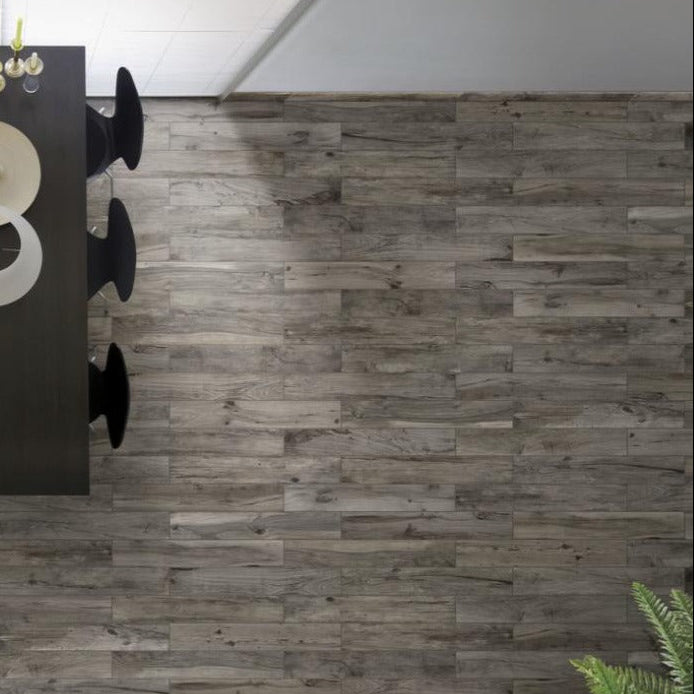La Foresta Wood Effect Porcelain Skirting Tile 8x45cm