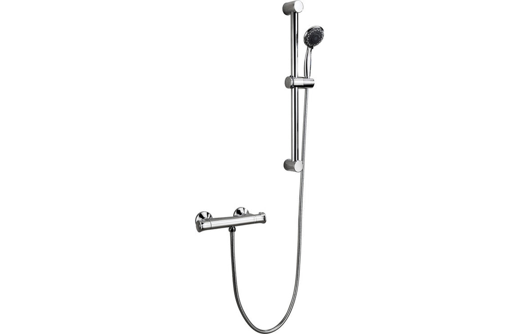 Laras Low Pressure Thermostatic Bar Mixer Shower-Shower Rail Kits-DICM0578-