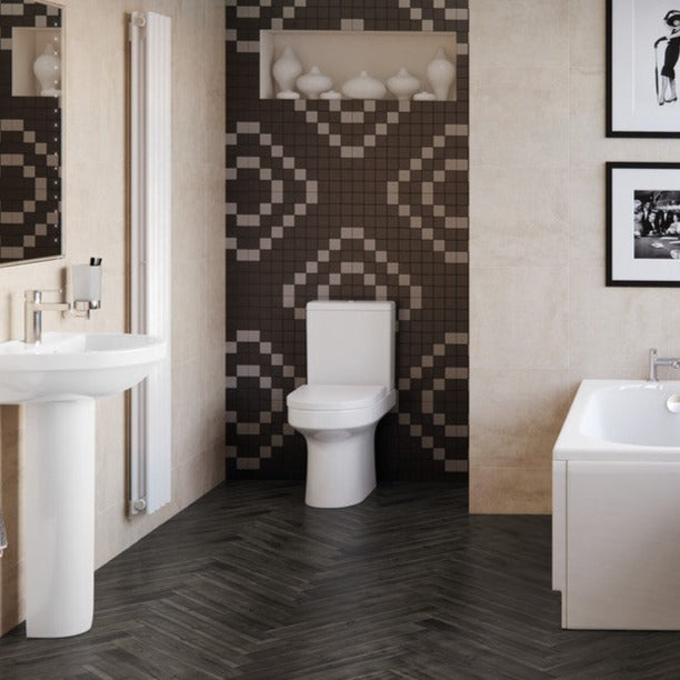 Leigh Back To Wall Comfort Height WC & Soft Close Seat-Toilets-DIPTP058-