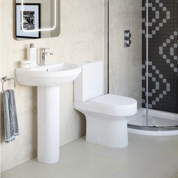 Leigh Back To Wall Comfort Height WC & Soft Close Seat-Toilets-DIPTP058-