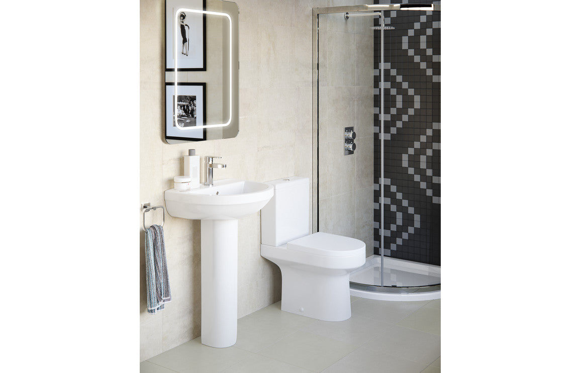 Leigh Back To Wall Rimless WC & Soft Close Seat-Toilets-DIPTP058-