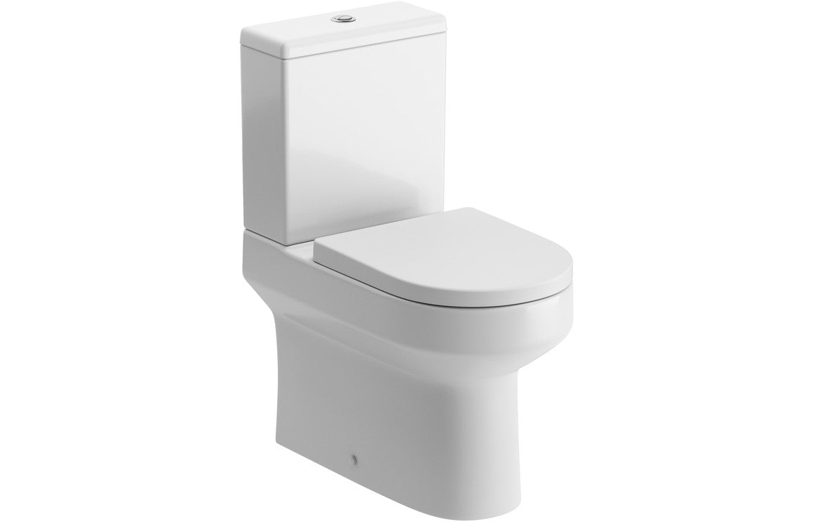 Leigh Close Coupled Fully Shrouded WC & Soft Close Seat-Toilets-DIPTP0250-