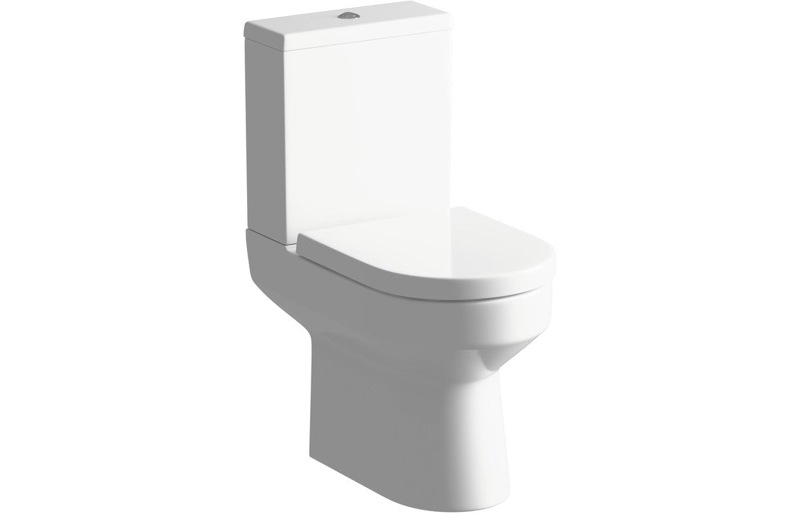 Leigh Close Coupled Open Back WC & Soft Close Seat-Toilets-DIPTP054-
