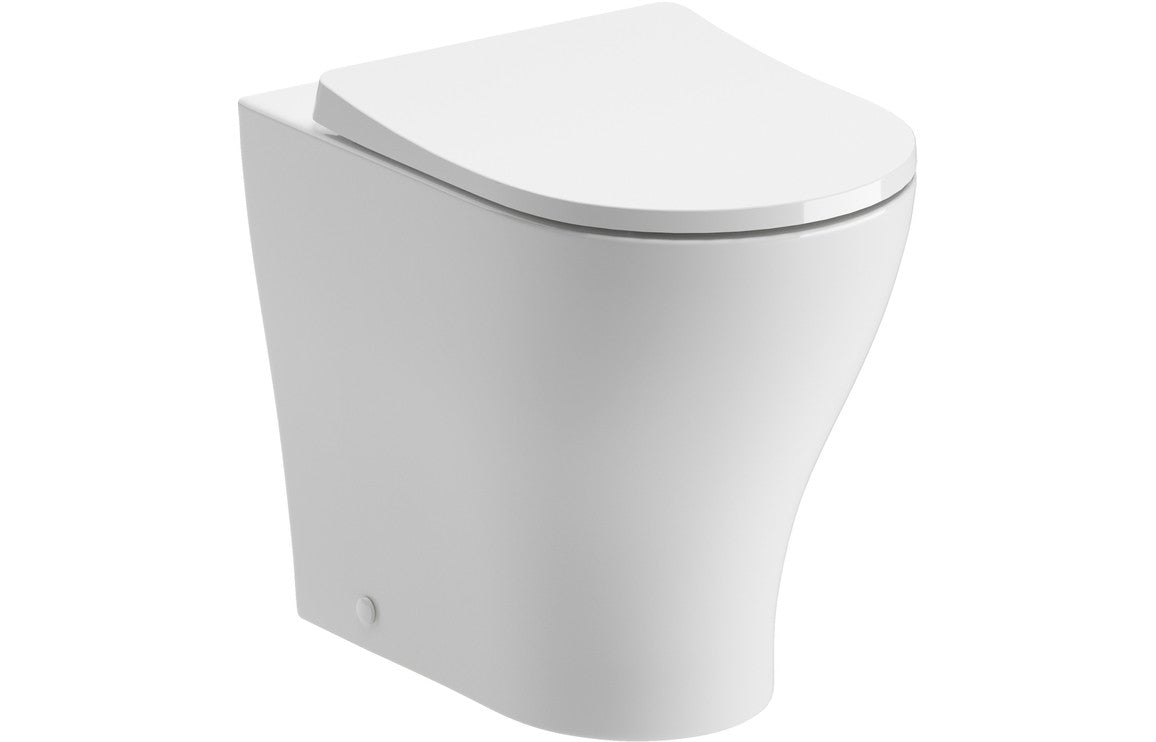 Lilibet Rimless Back To Wall WC & Soft Close Seat-Toilets-DIPTP0290-