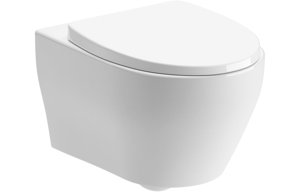 Lilibet Rimless Wall Hung WC & Soft Close Seat-Toilets-DIPTP0292-