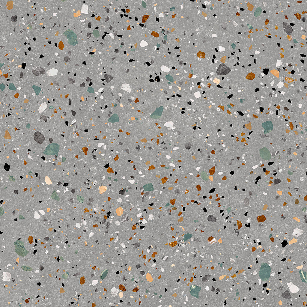 London Terrazzo Grey Porcelain Tile 60x60cm