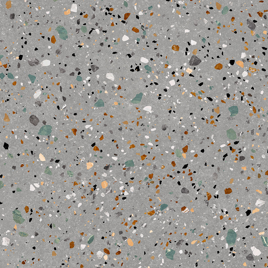 London Terrazzo Grey Porcelain Tile 60x60cm