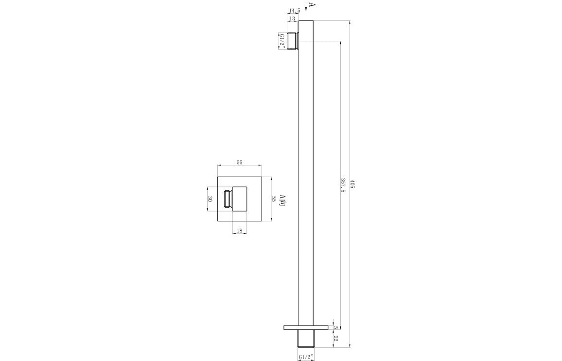 Lyra Shower Pack One - Two Outlet Twin Shower Valve with Handset & ABS Overhead-Shower Sets-DICMP0112-