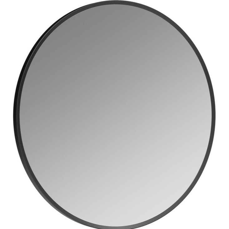 Mai Round Mirror - Matt Black-Mirrors-DIMR0034-500mm-