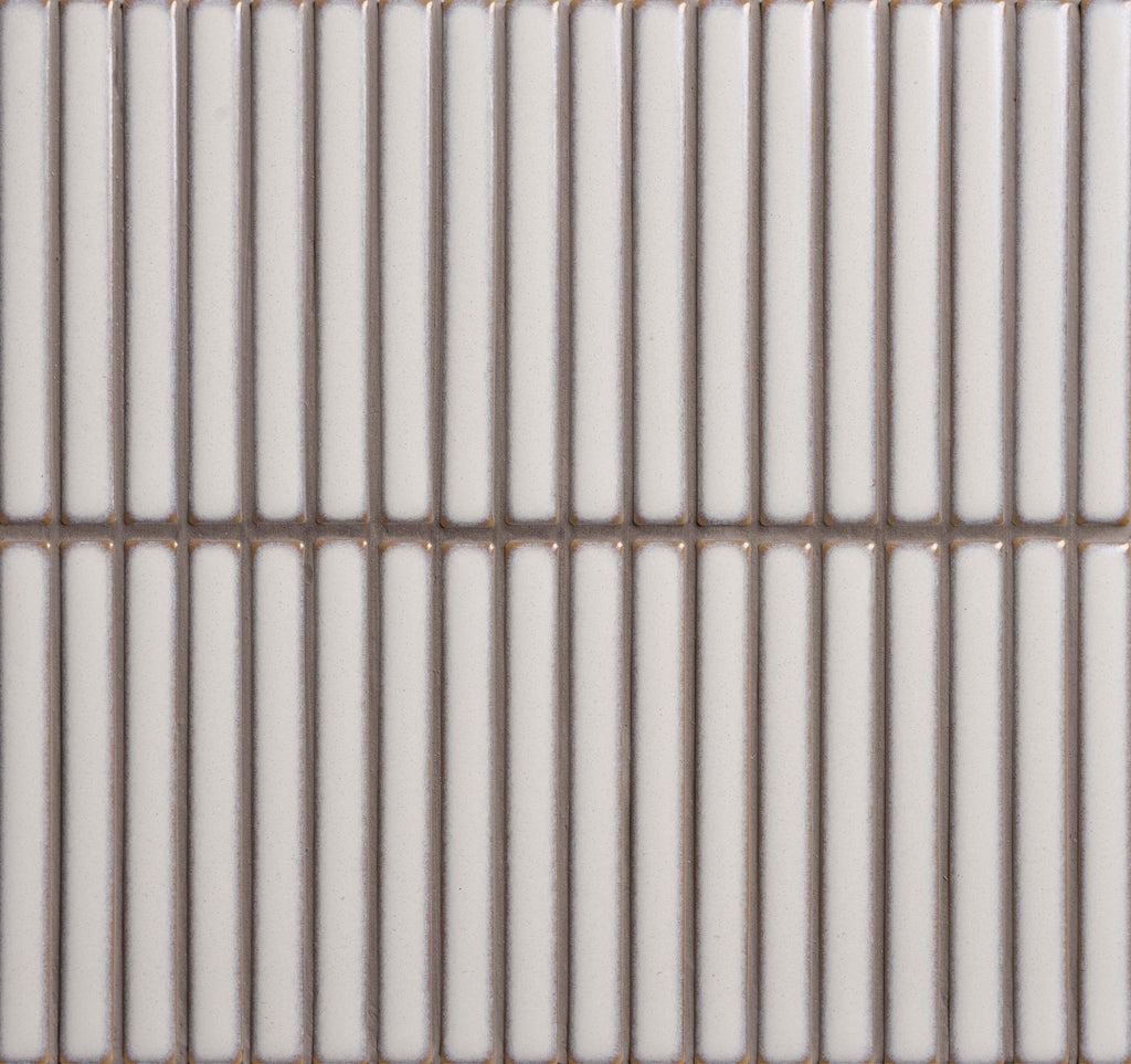 Matchstick Ice White Kit Kat Mosaic Wall Tile 30x31cm-