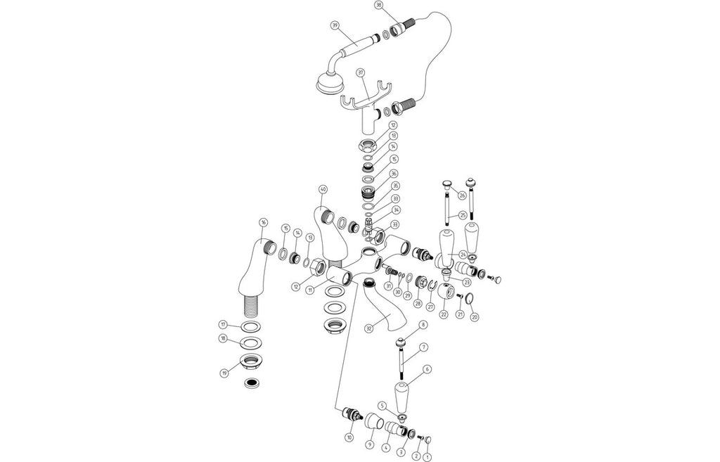 Matelica Bath/Shower Mixer - Chrome-Bath Taps-DITB2224-