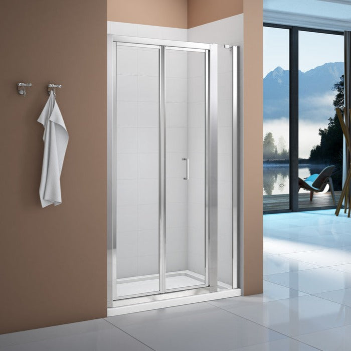 Merlyn Vivid Boost 900mm Bi-fold Door-Shower Enclosures-CAPCS0327-