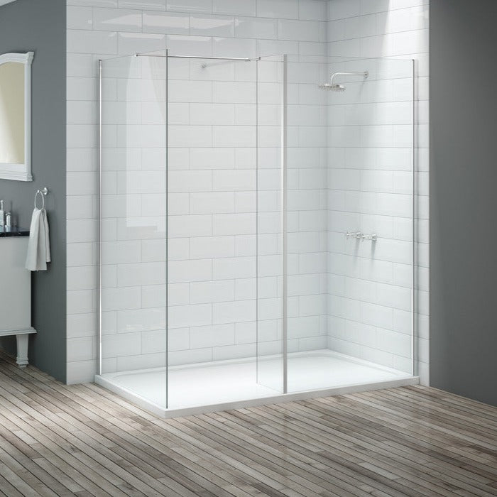Merlyn Vivid Wet Room Panel 300mm Fixed-Shower Enclosures-DIEW3006-