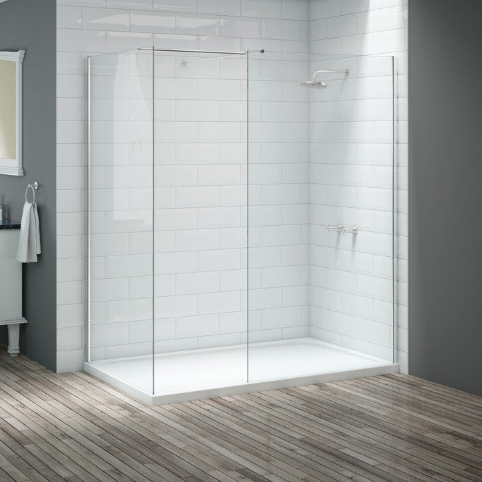 Merlyn Vivid Wet Room Panel 300mm Fixed-Shower Enclosures-DIEW3006-