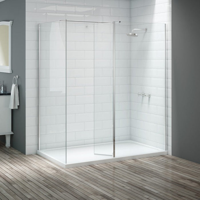 Merlyn Vivid Wet Room Panel 300mm Swivel-Shower Enclosures-DIEW3004-