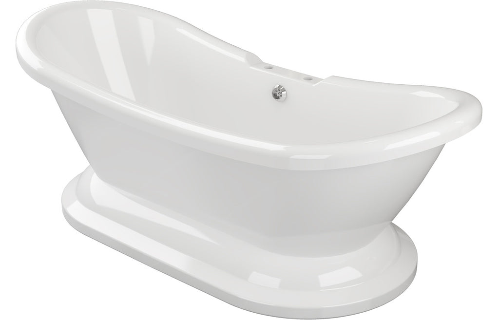 Morgan Back to Wall Freestanding Bath 1760mm-Baths-DIBF2012-