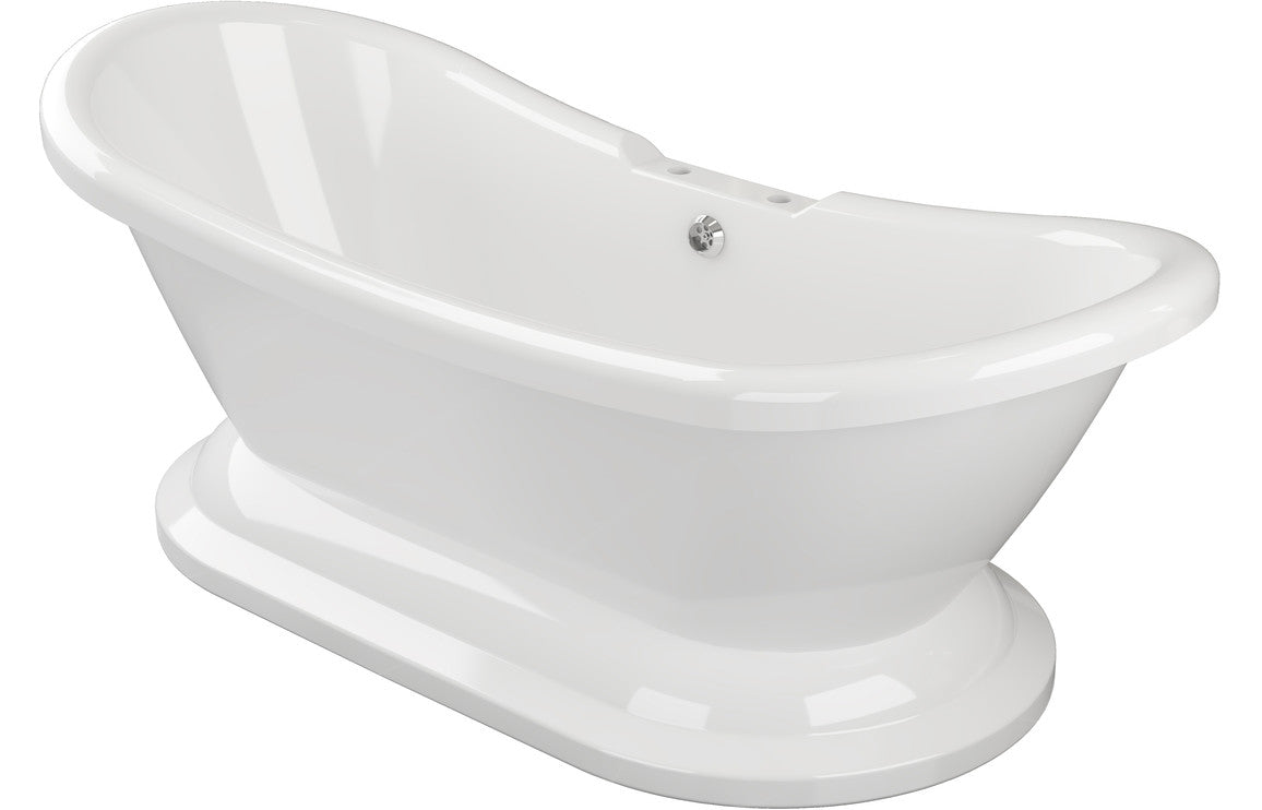 Morgan Back to Wall Freestanding Bath 1760mm-Baths-DIBF2012-