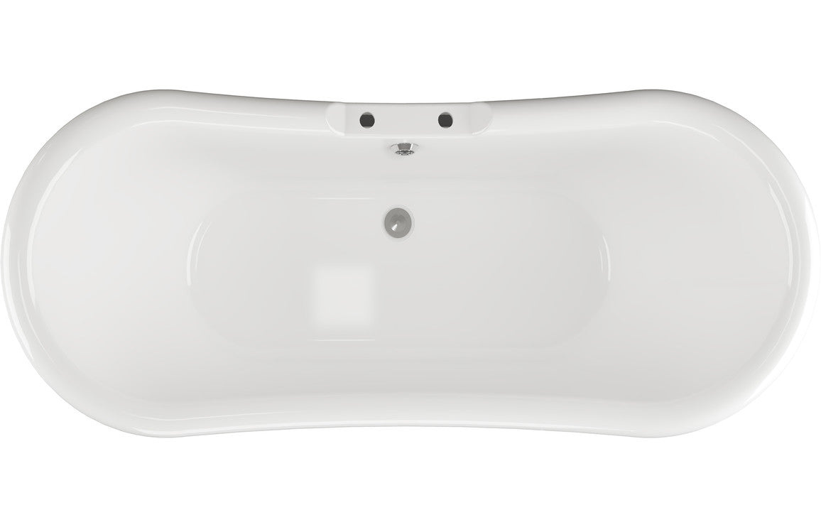 Morgan Back to Wall Freestanding Bath 1760mm-Baths-DIBF2012-