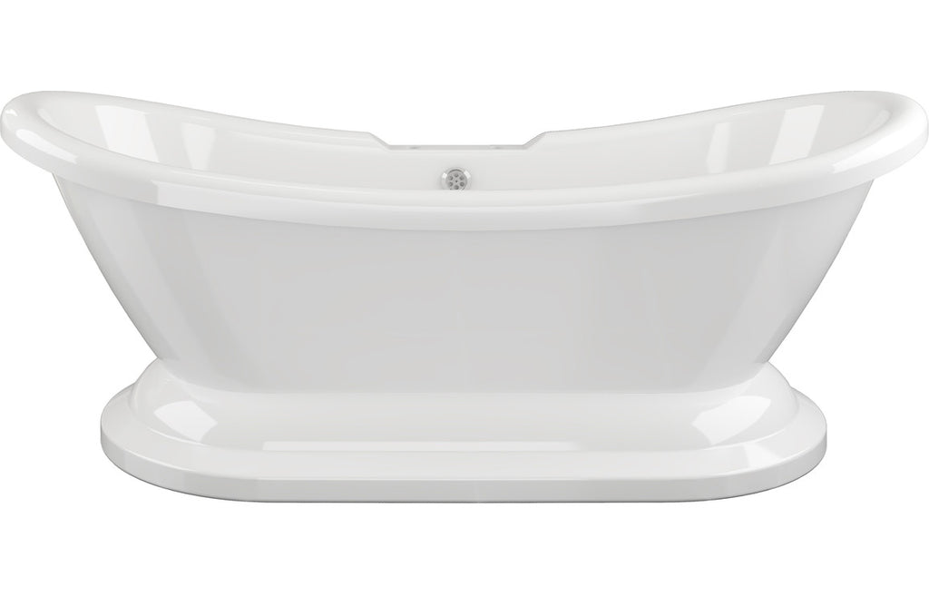 Morgan Back to Wall Freestanding Bath 1760mm-Baths-DIBF2012-