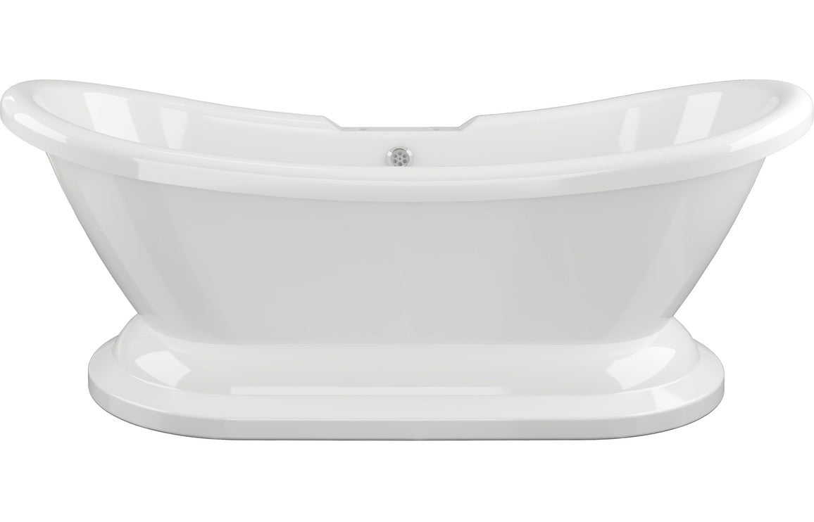 Morgan Back to Wall Freestanding Bath 1760mm-Baths-DIBF2012-