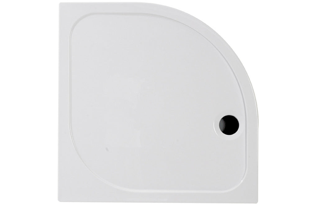 Offset Quadrant Shower Tray & Waste-Shower Trays-CAPST5133-1000x800mm-Left Hand-