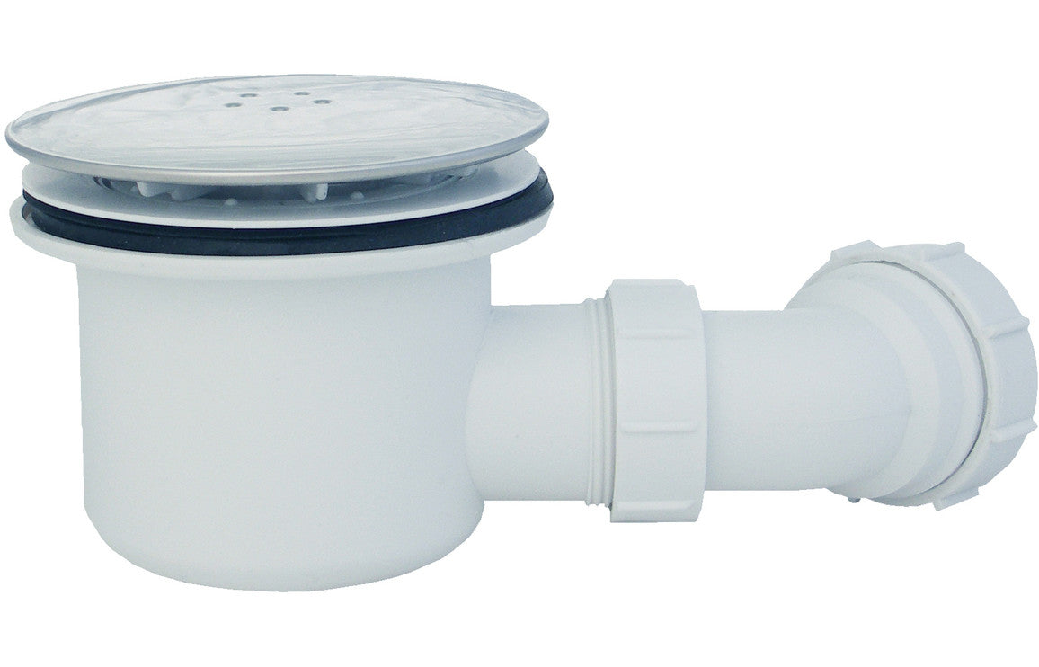 Offset Quadrant Shower Tray & Waste-Shower Trays-CAPST5133-