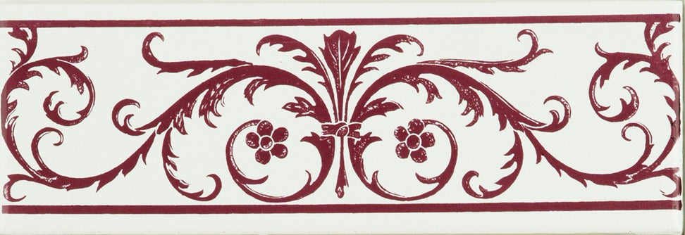 Original Style Artworks Acanthus Border-Burgundy-IM-0010882