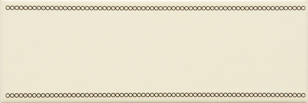 Original Style Artworks Beaded Border Charcoal Grey on County White-
