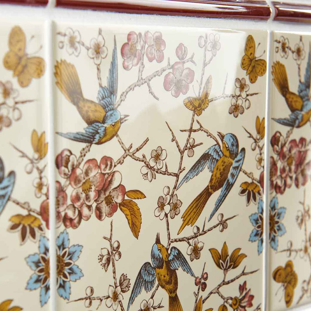 Original Style Artworks Bluebird Continuous Pattern on County White-