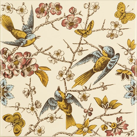Original Style Artworks Bluebird Continuous Pattern on County White-