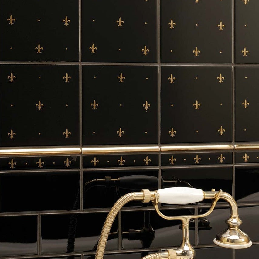 Original Style Artworks Fleur de Lis 2-Tile Set-