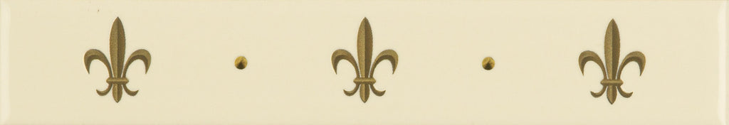 Original Style Artworks Fleur de Lis Border-Gold on County White-IM-0002989