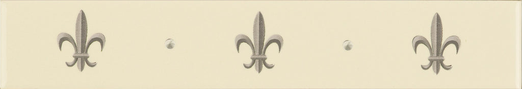 Original Style Artworks Fleur de Lis Border-Platinum on County White-IM-0012108