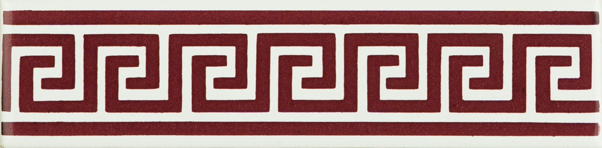 Original Style Artworks Greek Key Border-Burgundy-IM-0014057