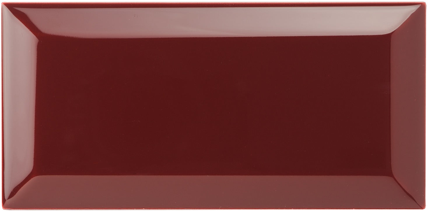 Original Style Artworks Metro Bevelled Tile-Burgundy-IM-0022706
