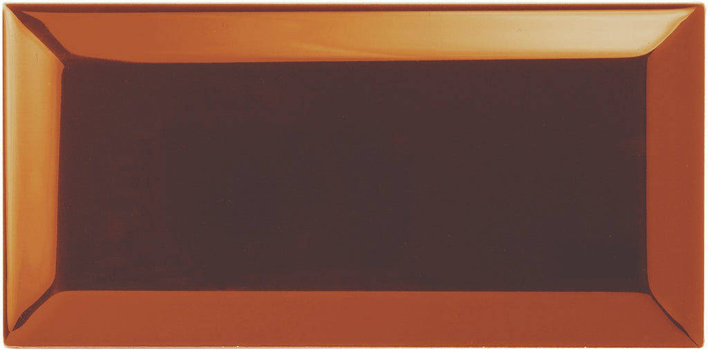 Original Style Artworks Metro Bevelled Tile-Teapot Brown-IM-0030180