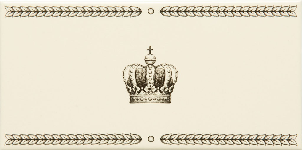 Original Style Artworks Single Sovereign Crown Charcoal Grey on County White-