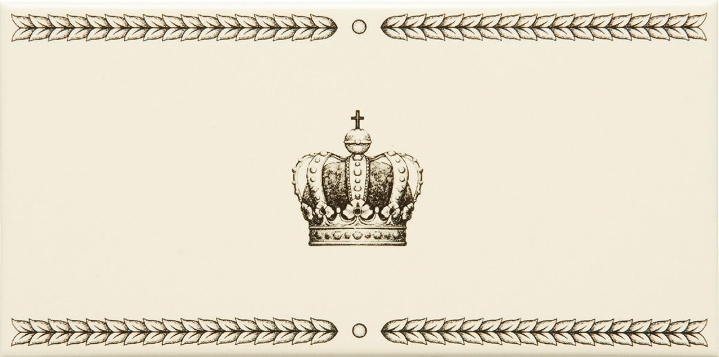 Original Style Artworks Single Sovereign Crown Charcoal Grey on County White-