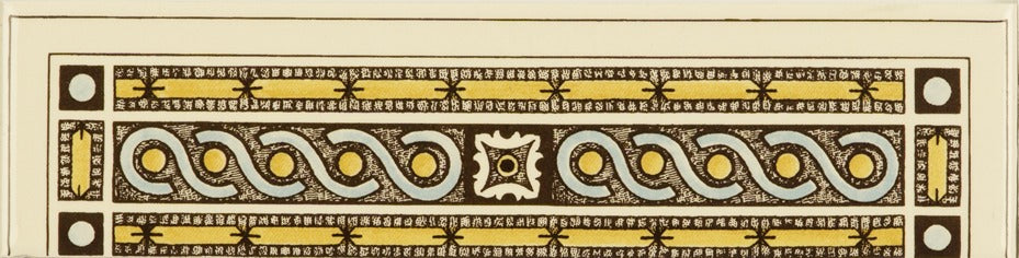 Original Style Artworks Symmetrical Classical Quarter Tile Single Tile on County White-
