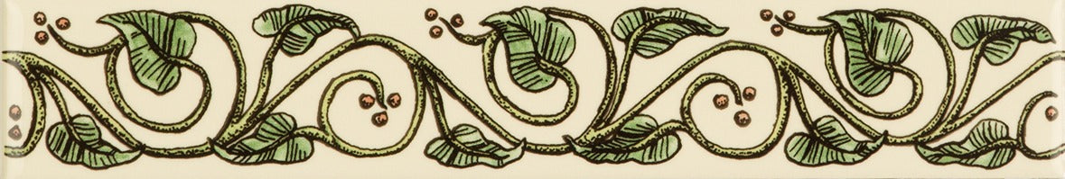 Original Style Artworks Trailing Ivy Classical Border on County White-Green-IM-0012913