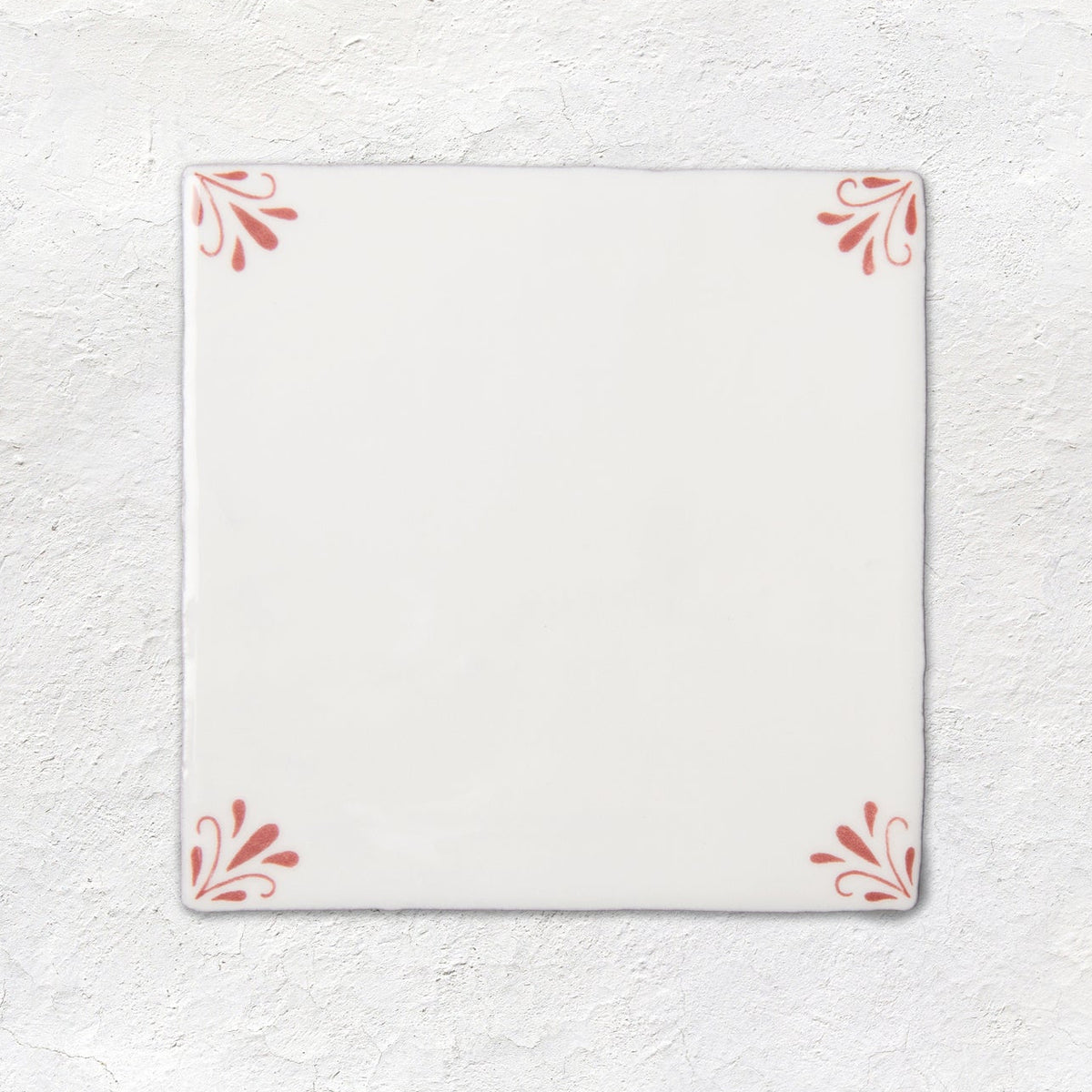 Original Style Country Delft Ada Burgundy Ceramic Wall Tile 13x13cm