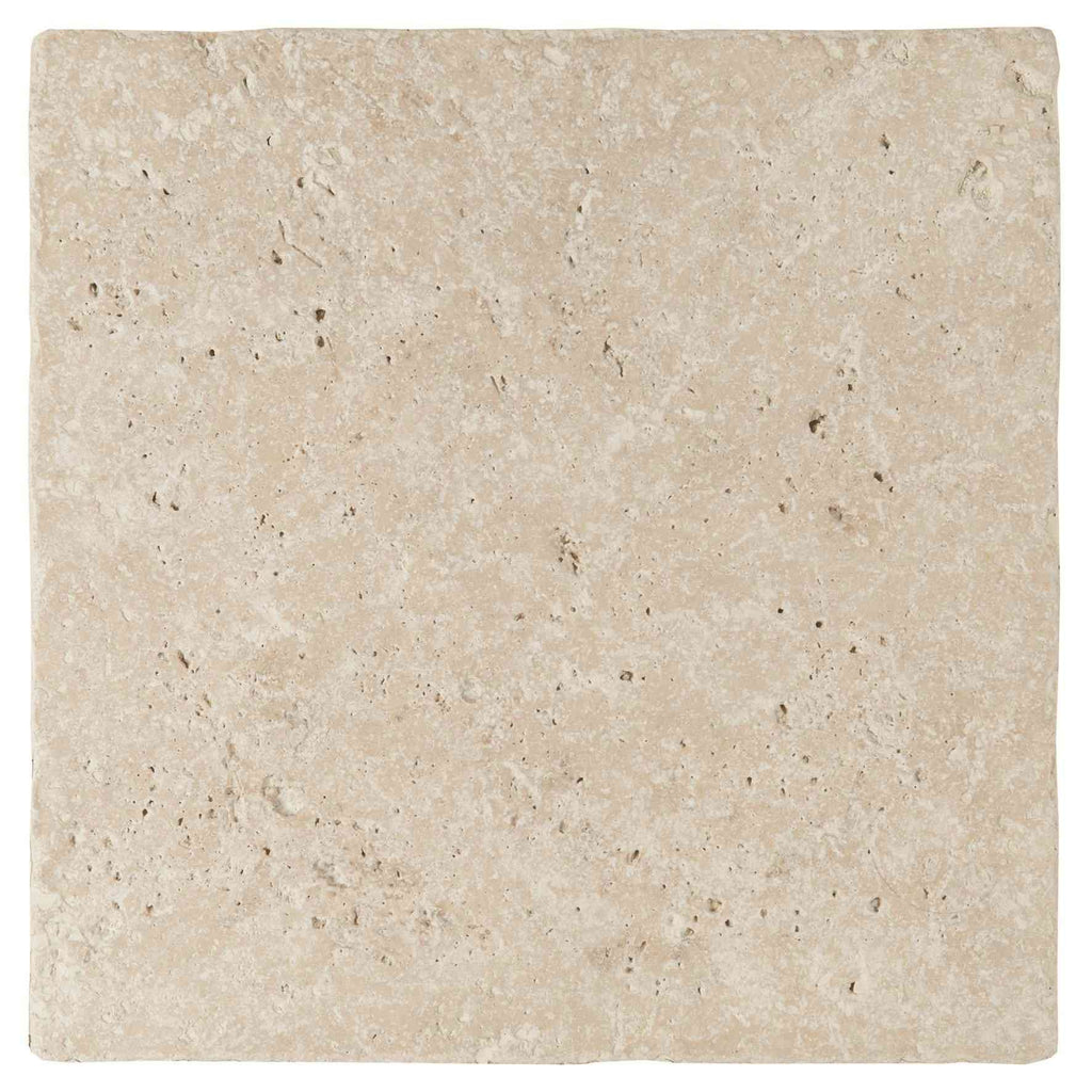 Original Style Earthworks Levantine Ivory Manor Set Unfilled & Tumbled Travertine Tile 180x180cm-