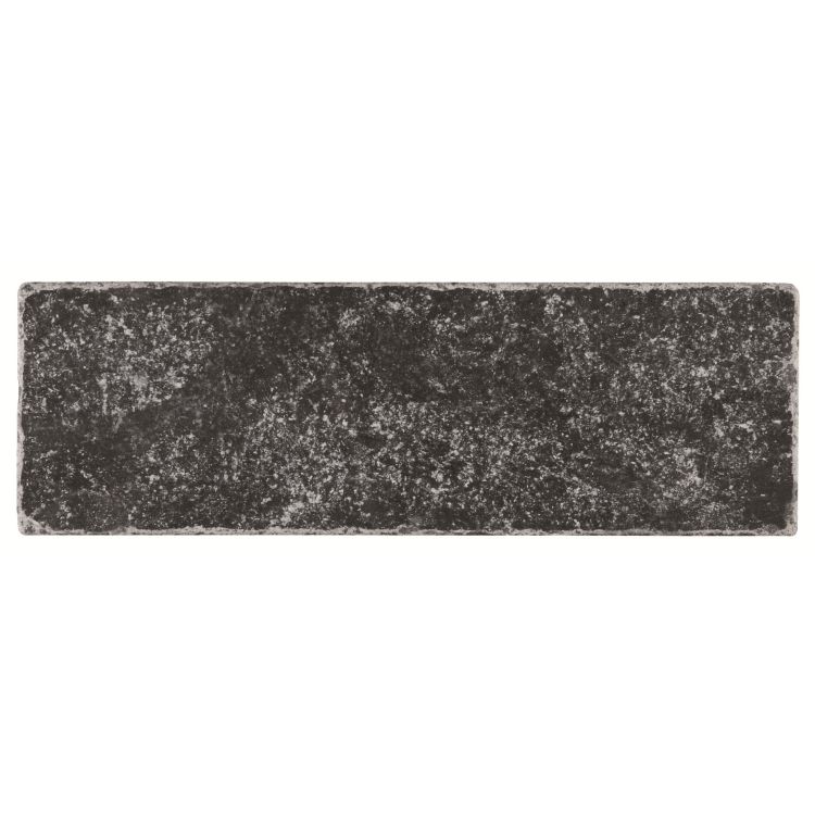 Original Style Earthworks Negra Black Tumbled Marble Tile 8x20cm-