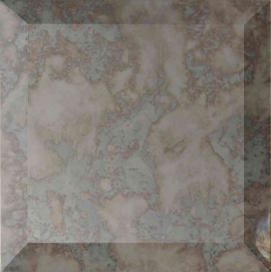 Original Style Glassworks Antique Mirror Bevel Finishing Piece Tile 10x10cm-