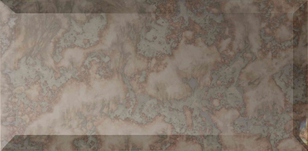 Original Style Glassworks Antique Mirror Bevelled Glass Tile 10x20cm-