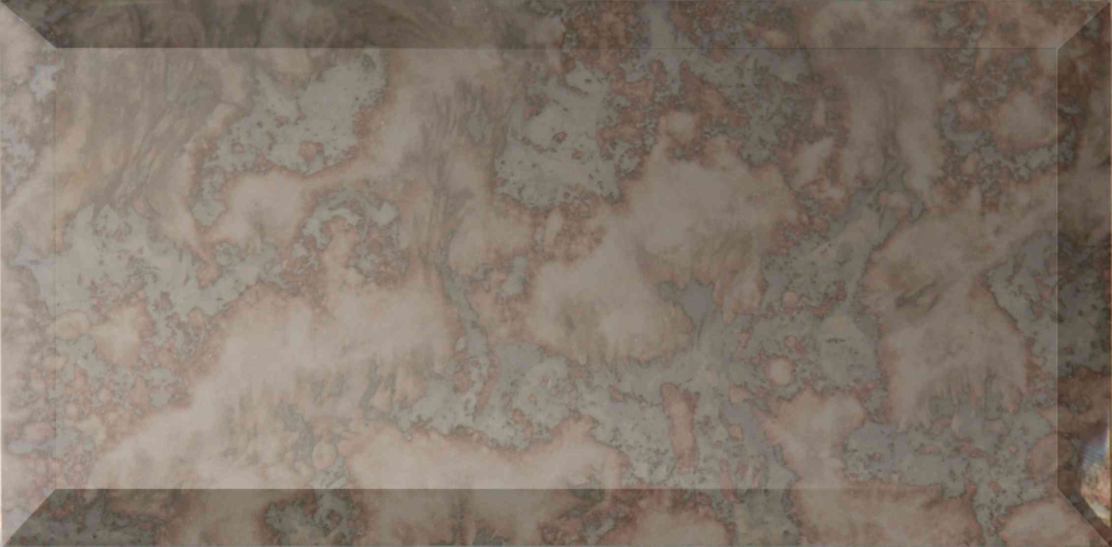 Original Style Glassworks Antique Mirror Bevelled Glass Tile 10x20cm-
