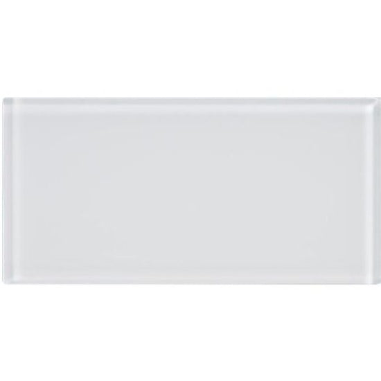 Original Style Glassworks Arctic Clear Glass Brick Tile 8x15cm-