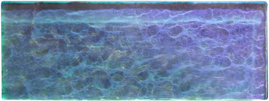 Original Style Glassworks Blue Gloss Brick Radiance Tile 8x20cm-