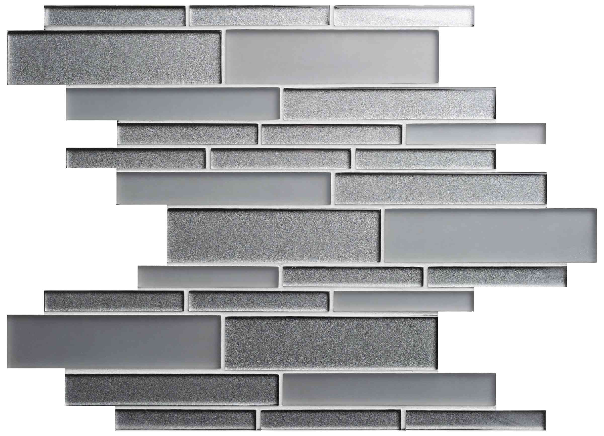 Original Style Glassworks Erebos Mixed Format Mosaic Tile 30x30cm-
